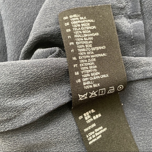 & Other Stories silk blouse, size 4, blue grey, 100% silk - Picture 10 of 10